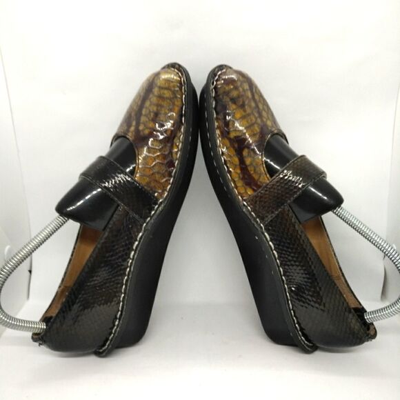 Alegria Feliz Snake Skin Print Mary Jane Style Comfort Shoes‎ Women's Size 39 - Picture 5 of 8